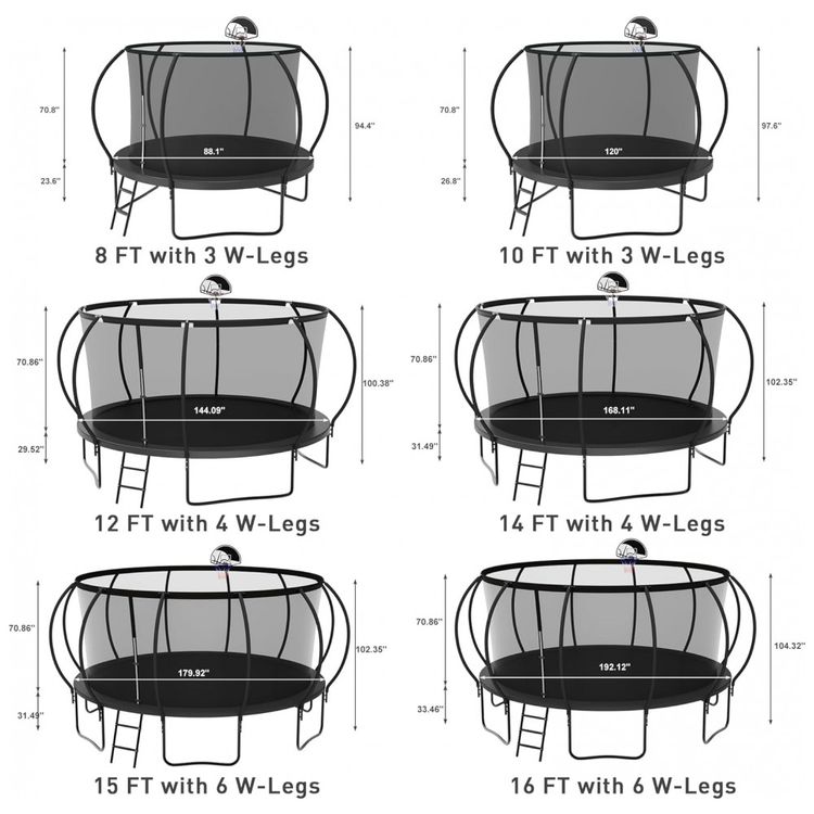 Cama-Elastica-Capacidade-ate-544-kg-com-Cesta-de-Basquete-foto-1