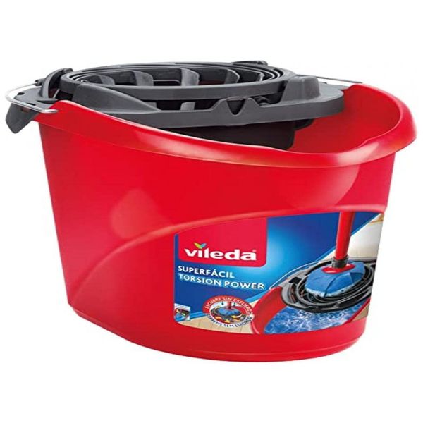 Balde-Mop-Plastico-10L-com-Espremedor-Vermelho-Vileda-foto-0