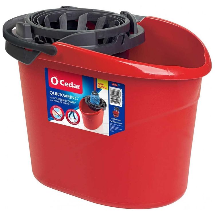 Balde-Mop-Plastico-10L-com-Espremedor-Vermelho-Vileda-foto-1