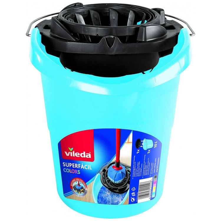 Balde-Mop-Plastico-10L-com-Espremedor-Vermelho-Vileda-foto-4