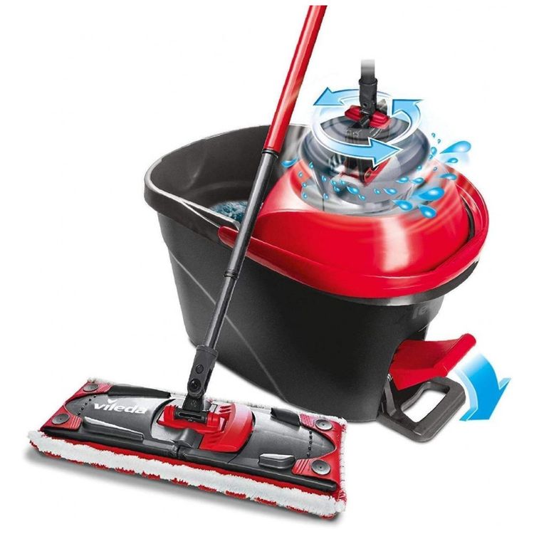 Mop-Flat-com-Balde-de-Centrifugacao-Vileda-Ultramat-Turbo-foto-0