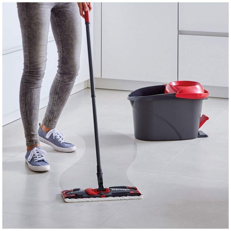 Mop-Flat-com-Balde-de-Centrifugacao-Vileda-Ultramat-Turbo-foto-2