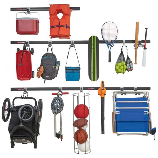 Kit-Organizadores-de-Parede-para-Garagem-5-Trilhos-e-20-foto-0
