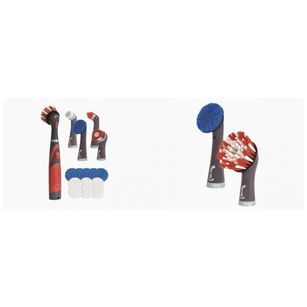 Kit-Escova-Eletrica-sem-Fio-com-Bateria-18-Pecas-Refis-de-foto-0