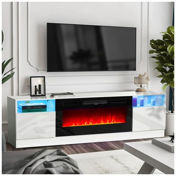 Lareira-Eletrica-e-Suporte-de-TV-com-Controle-Remoto-110V-foto-0