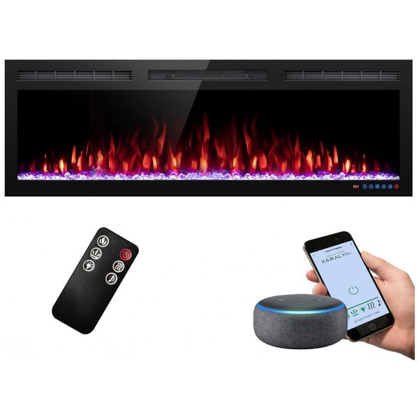 Lareira-Eletrica-de-Embutir-A44x127L-com-Controle-por-APP-e-foto-0