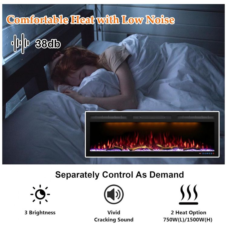 Lareira-Eletrica-de-Embutir-A44x152L-com-Controle-por-APP-e-foto-4