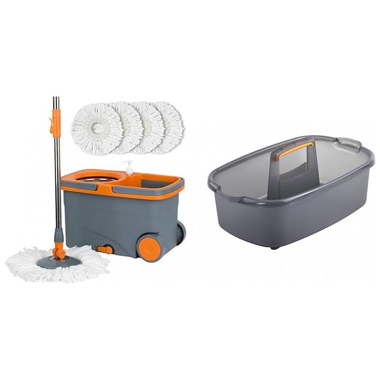 Mop-Giratorio-de-Microfibra-com-Balde-de-Centrifugacao-4-foto-0