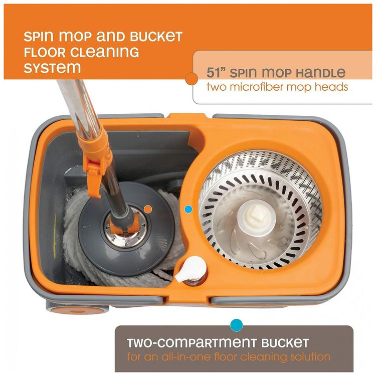 Mop-Giratorio-de-Microfibra-com-Balde-de-Centrifugacao-e-4-foto-2