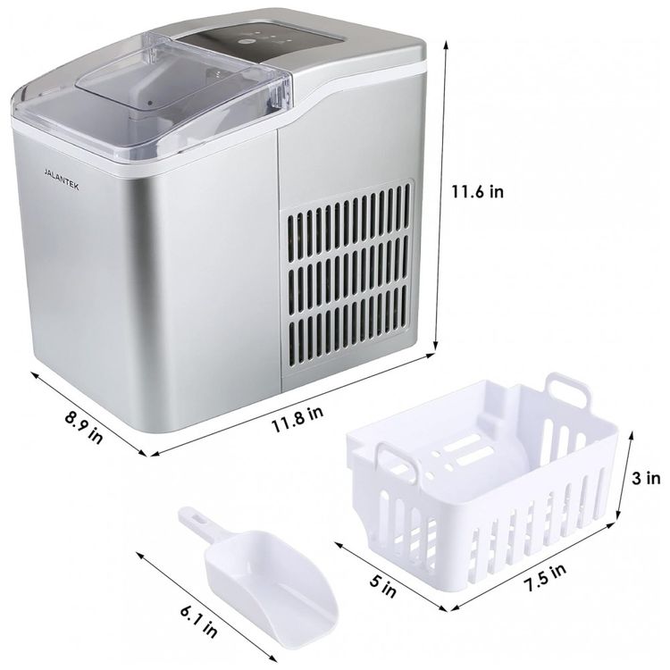 Maquina-de-Gelo-ate-11-kg-em-24H-Portatil-com-Colher-Cesta-foto-1