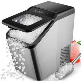 Maquina-de-Gelo-ate-13-kg-em-24H-Portatil-em-Aco-Inoxidavel-foto-0
