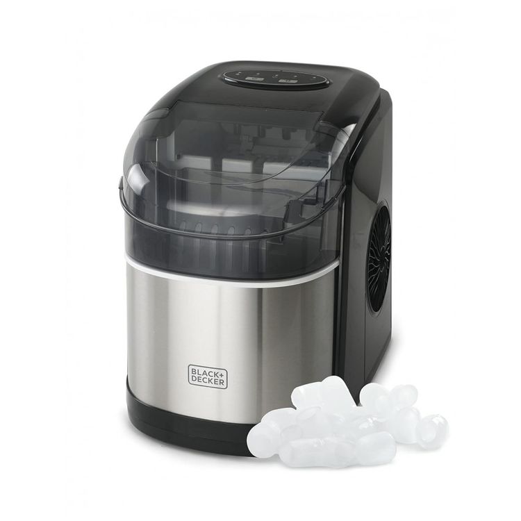 Maquina-de-Gelo-ate-11-kg-em-24H-Portatil-em-Aco-Inoxidavel-foto-0