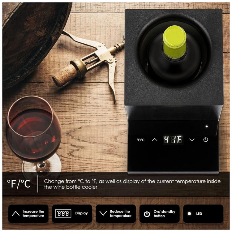 Resfriador-para-Garrafa-de-Vinho-Eletrico-com-Controle-foto-3