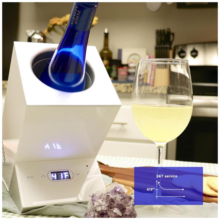 Resfriador-para-Garrafa-de-Vinho-Eletrico-com-Controle-foto-4