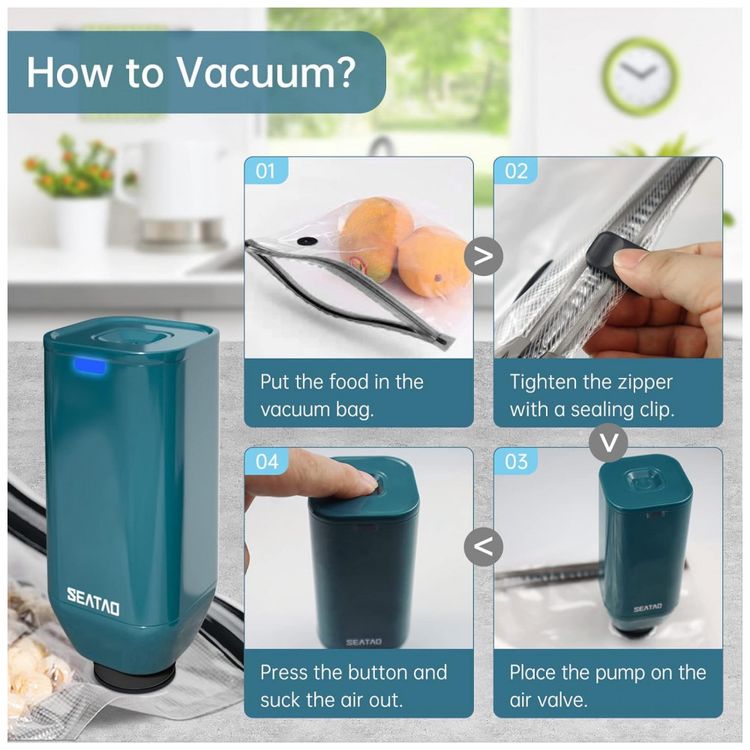 Seladora-a-Vacuo-Portatil-Recarregavel-para-Alimentos-Secos-foto-2