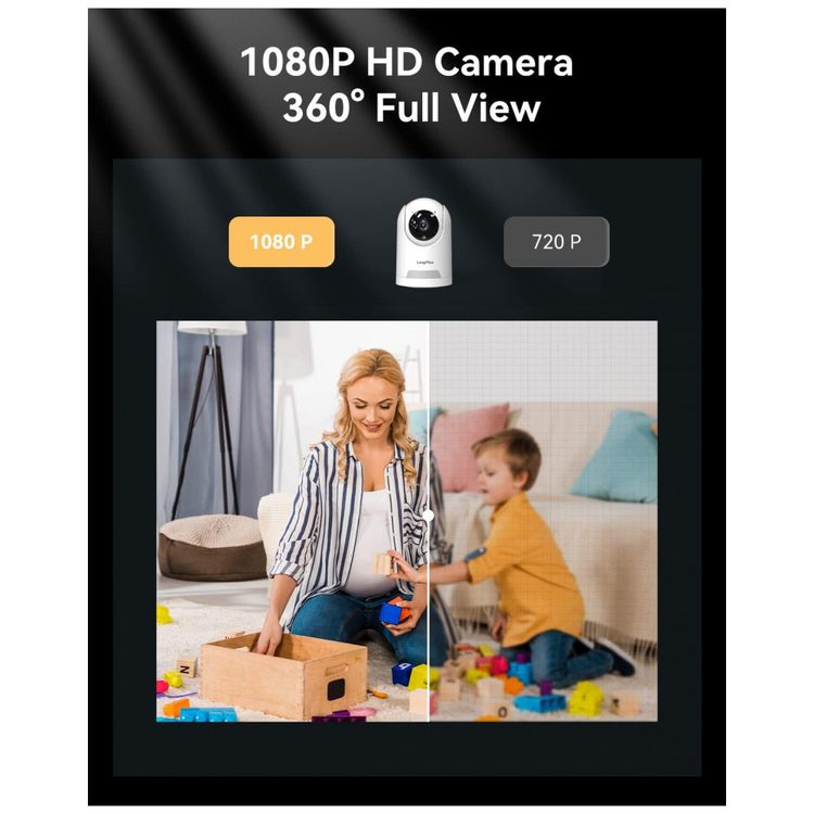 Camera-de-Seguranca-Interna-WIFI-com-Sensor-de-Movimento-360-foto-2