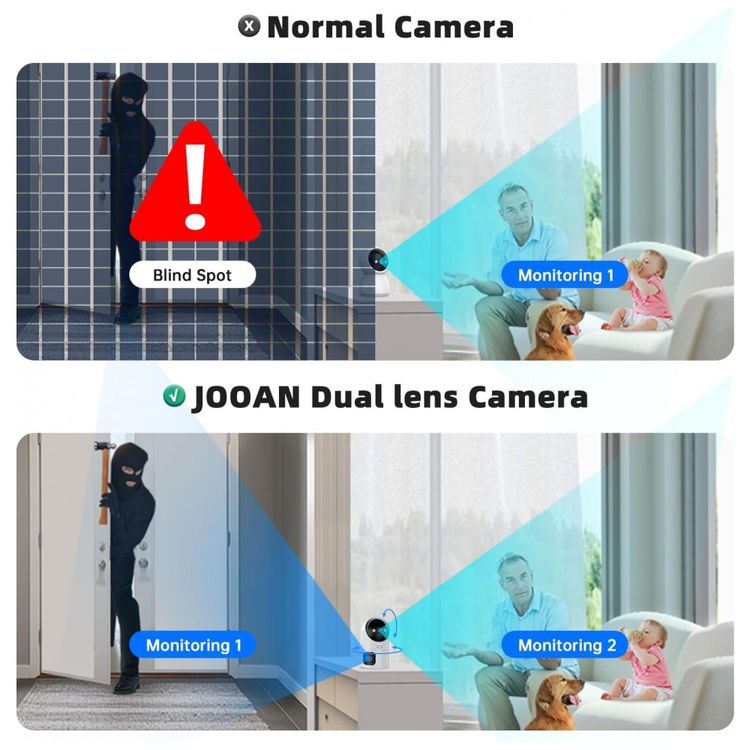Camera-de-Seguranca-Interna-com-Lente-Dupla-Wifi-5G-2.4G-e-foto-1