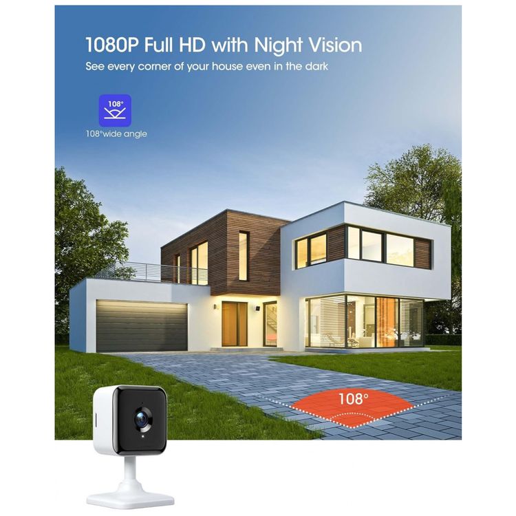 Camera-de-Seguranca-Interna-WiFi-HD-com-Visao-Noturna-e-foto-2