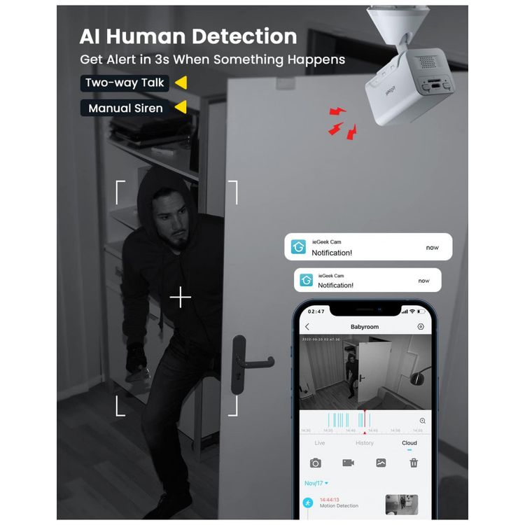Camera-de-Seguranca-Interna-Portatil-com-Deteccao-Humana-e-foto-2