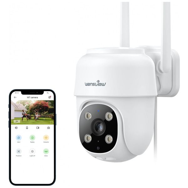 Camera-de-Seguranca-sem-Fio-2K-2.4G-WIFI-com-Controle-Via-foto-0