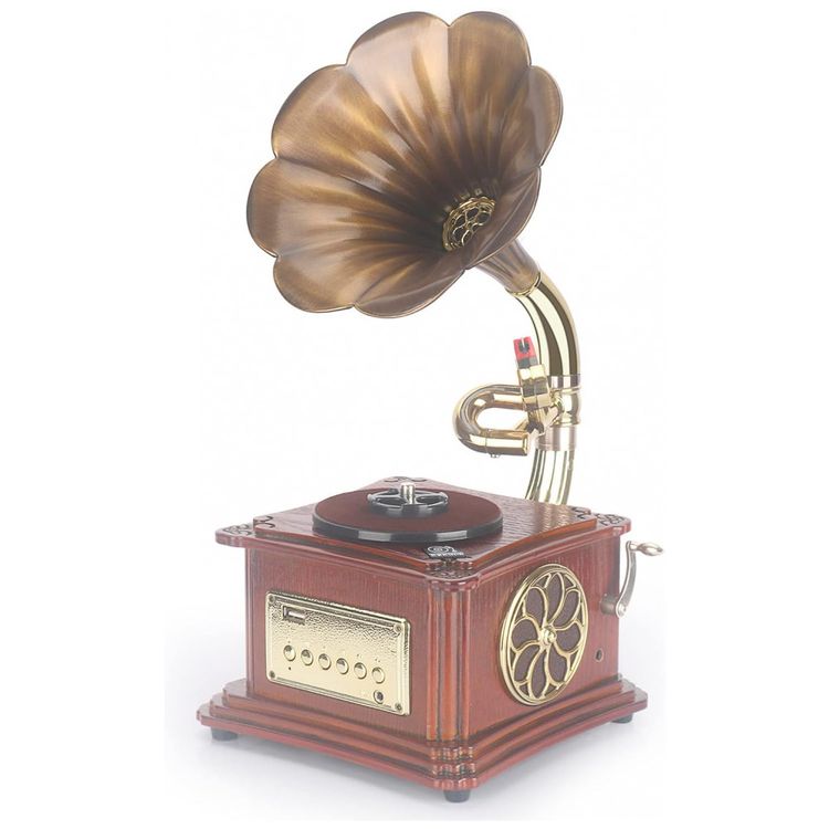 Mini-Gramofone-Retro-com-Entrada-Usb-Aux-Radio-FM-foto-0