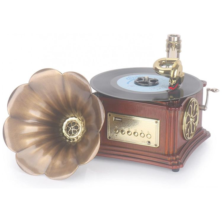Mini-Gramofone-Retro-com-Entrada-Usb-Aux-Radio-FM-foto-5