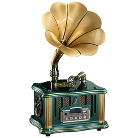 Mini-Gramofone-Retro-com-Entrada-USB-AUX-Radio-FM-foto-0