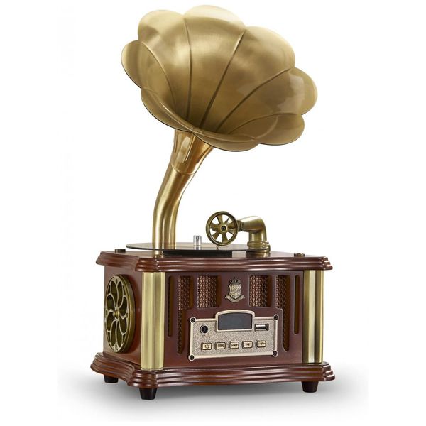 Mini-Gramofone-Retro-com-Entrada-USB-AUX-Radio-FM-foto-0