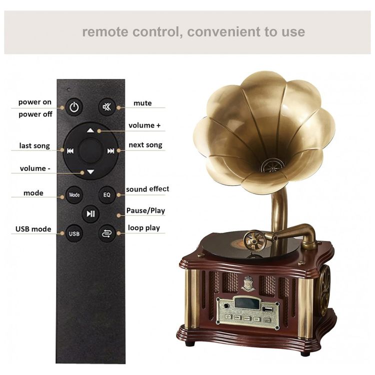 Mini-Gramofone-Retro-com-Entrada-USB-AUX-Radio-FM-foto-5
