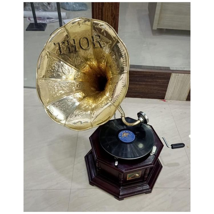 Gramofone-Toca-Discos-Retro-para-Presentes-de-Decoracao-de-foto-2