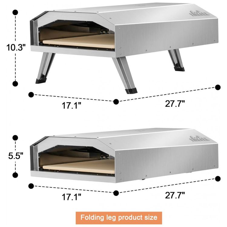 Forno-de-Pizza-a-Gas-Portatil-Aco-Inoxidavel-com-Pedra-para-foto-1