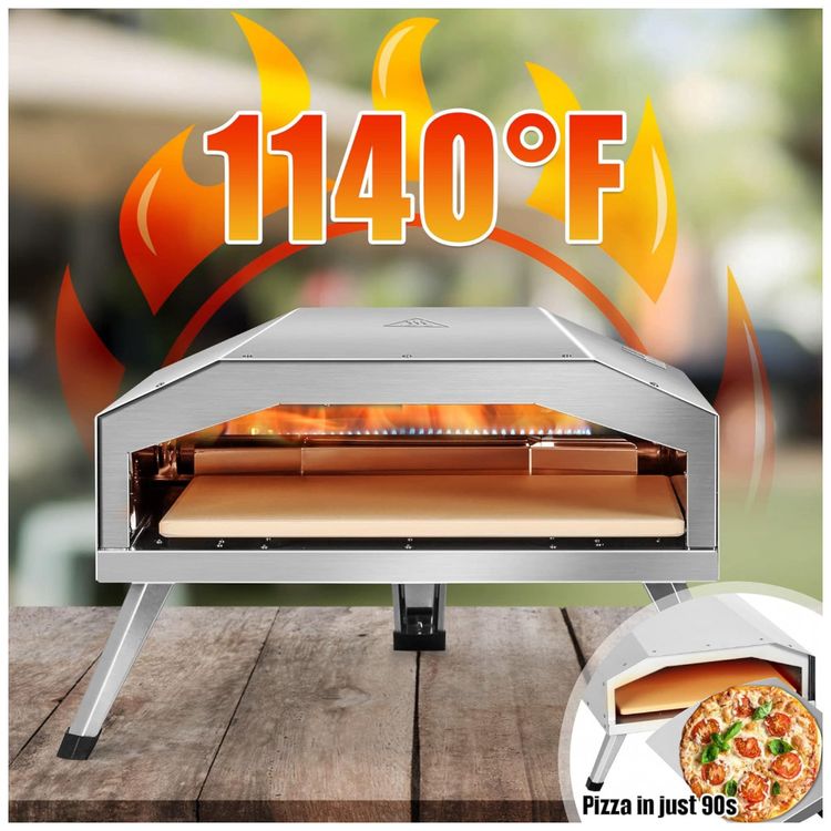 Forno-de-Pizza-a-Gas-Portatil-Aco-Inoxidavel-com-Pedra-para-foto-3