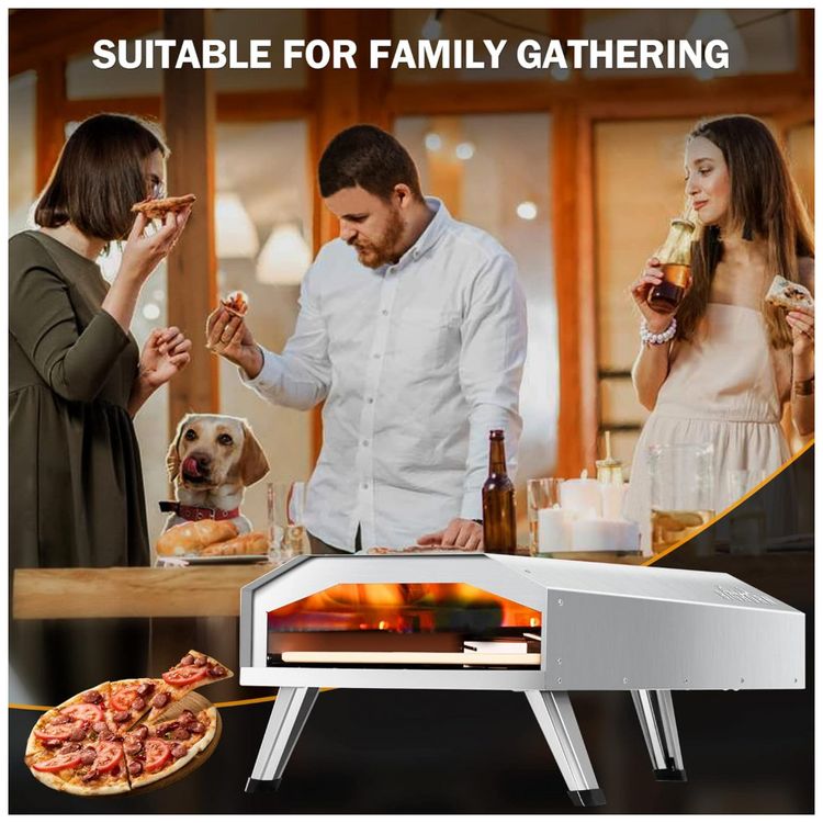 Forno-de-Pizza-a-Gas-Portatil-Aco-Inoxidavel-com-Pedra-para-foto-4