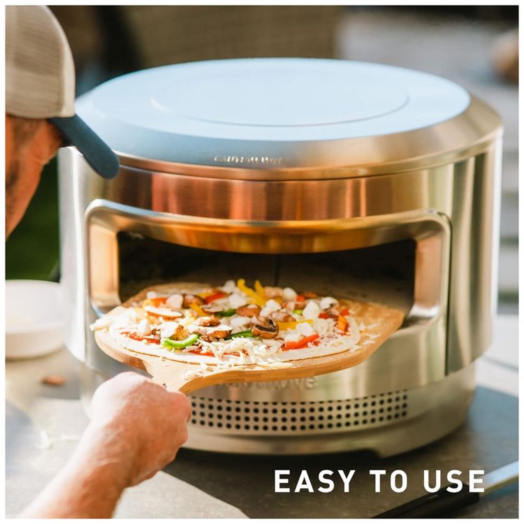 Forno-de-Pizza-a-Gas-Portatil-Aco-Inoxidavel-com-Queimador-foto-1