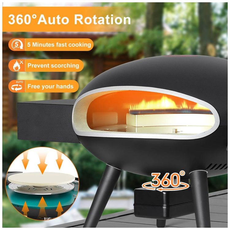 Forno-de-Pizza-a-Gas-Portatil-com-Sistema-de-Autorrotacao-e-foto-2