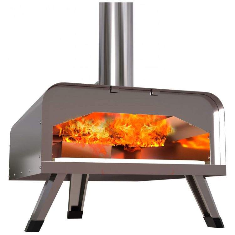 Forno-de-Pizza-a-Gas-Portatil-Aco-Inoxidavel-com-Livro-de-foto-2