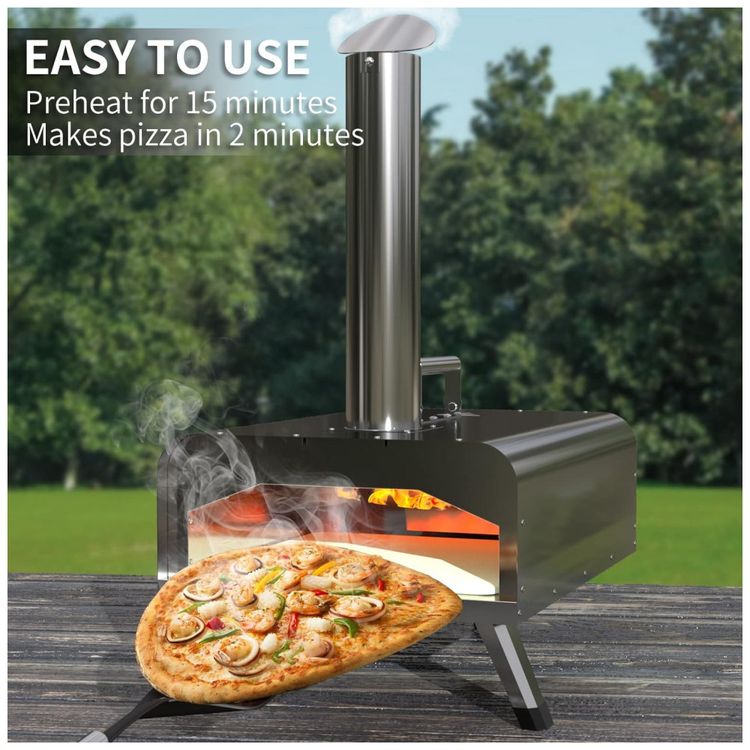 Forno-de-Pizza-a-Gas-Portatil-Aco-Inoxidavel-com-Livro-de-foto-4