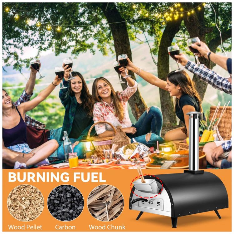 Forno-de-Pizza-a-Carvao-Portatil-Aco-Inoxidavel-com-Pedra-de-foto-2