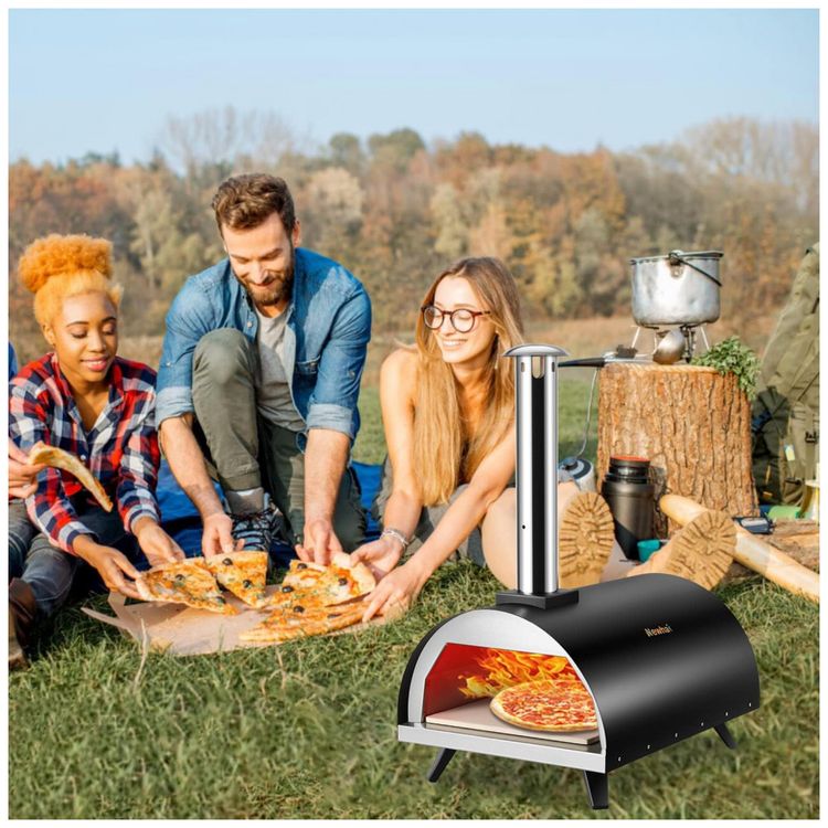 Forno-de-Pizza-a-Carvao-Portatil-Aco-Inoxidavel-com-Pedra-de-foto-5