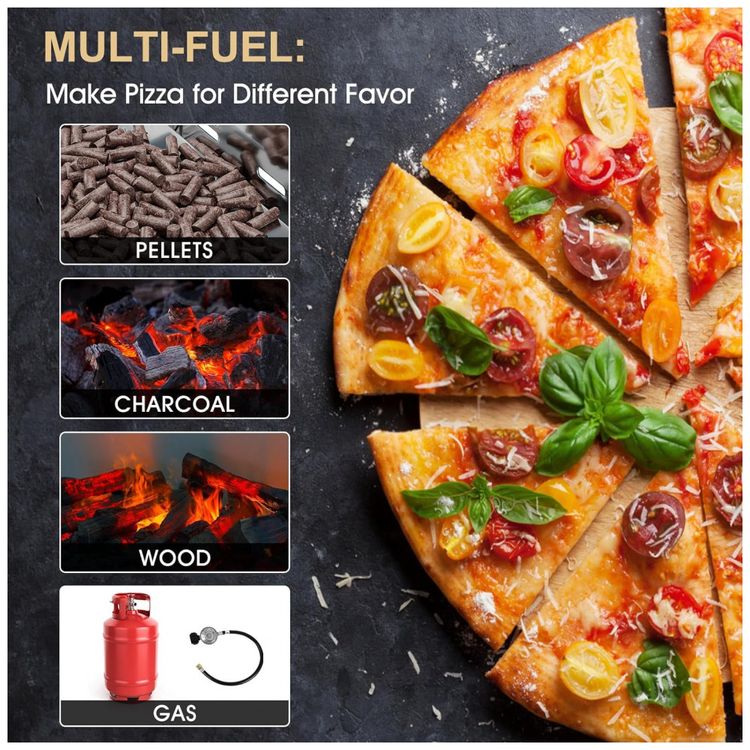 Forno-de-Pizza-a-Gas-Portatil-Aco-Inoxidavel-com-Termometro-foto-1