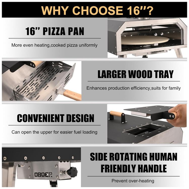 Forno-de-Pizza-a-Gas-Portatil-Aco-Inoxidavel-com-Termometro-foto-2