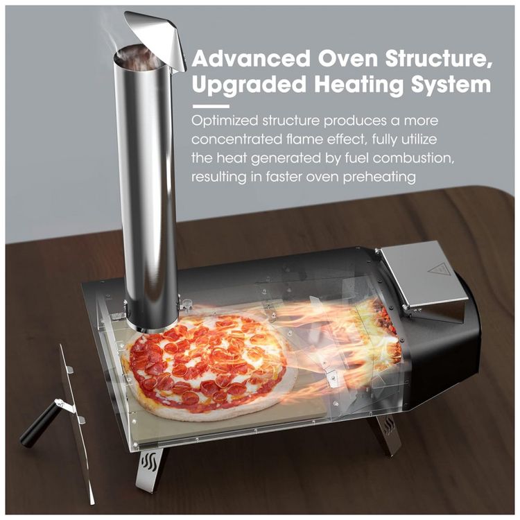 Forno-de-Pizza-a-Carvao-Portatil-com-Pedra-de-Pizza-Mimiuo-foto-1