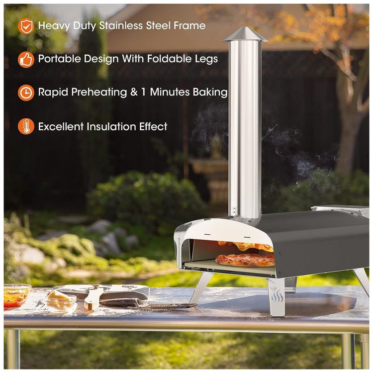 Forno-de-Pizza-a-Carvao-Portatil-com-Pedra-de-Pizza-Mimiuo-foto-2