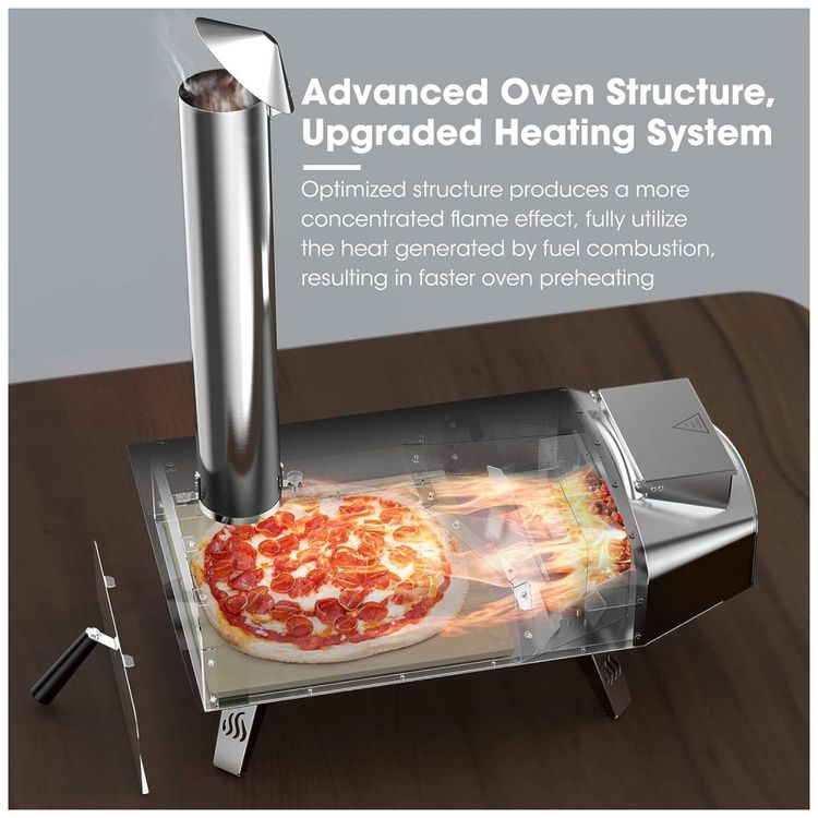 Forno-de-Pizza-a-Carvao-Portatil-com-Pedra-de-Pizza-Mimiuo-foto-2