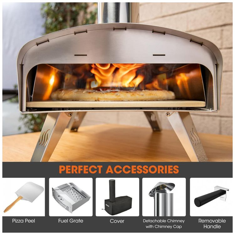 Forno-de-Pizza-a-Carvao-Portatil-com-Pedra-de-Pizza-Mimiuo-foto-3