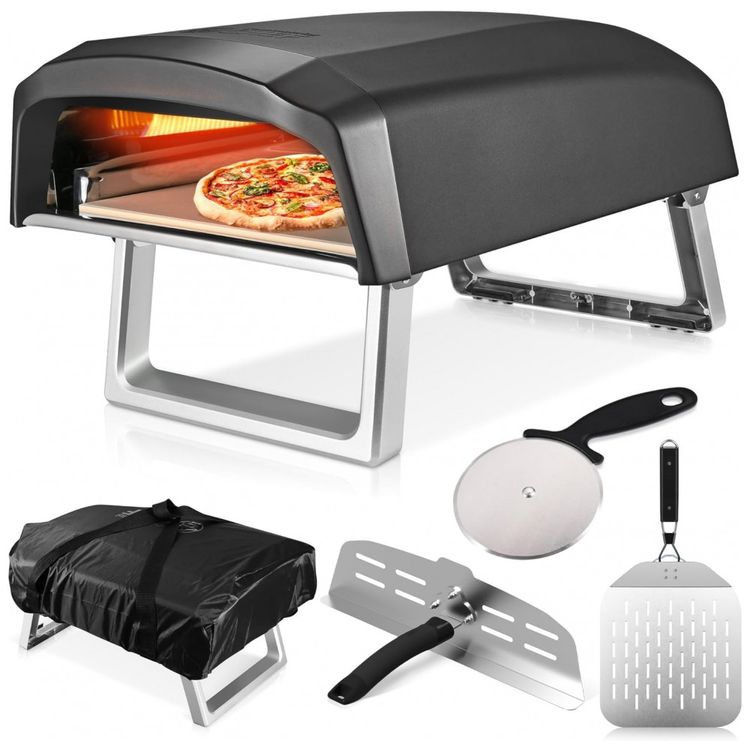 Forno-de-Pizza-a-Gas-Portatil-com-Casca-de-Pizza-Pedra-foto-0