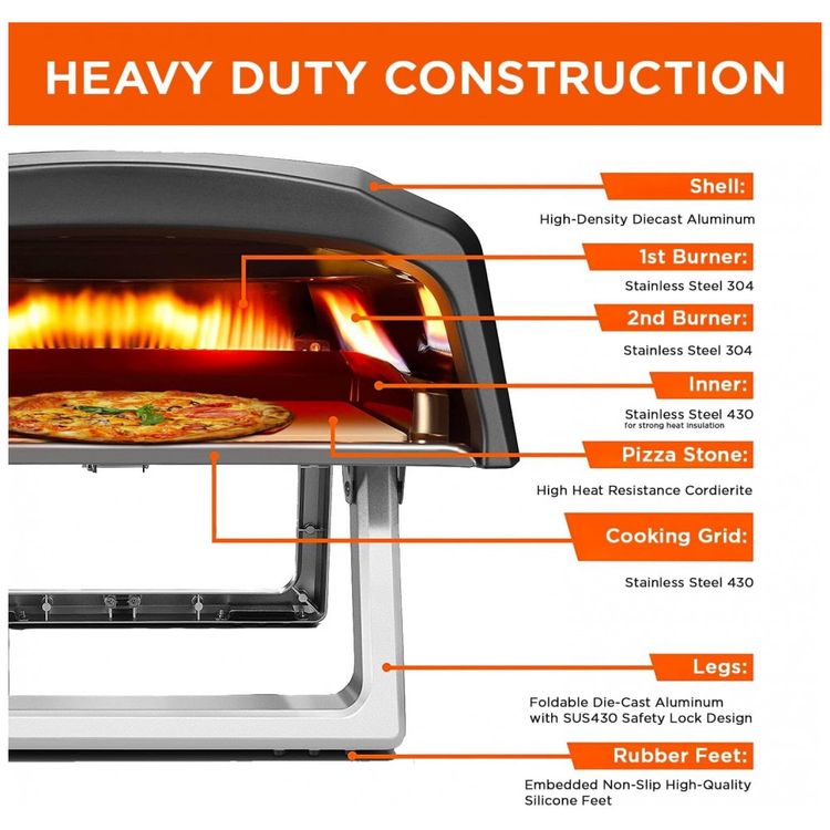Forno-de-Pizza-a-Gas-Portatil-com-Casca-de-Pizza-Pedra-foto-3