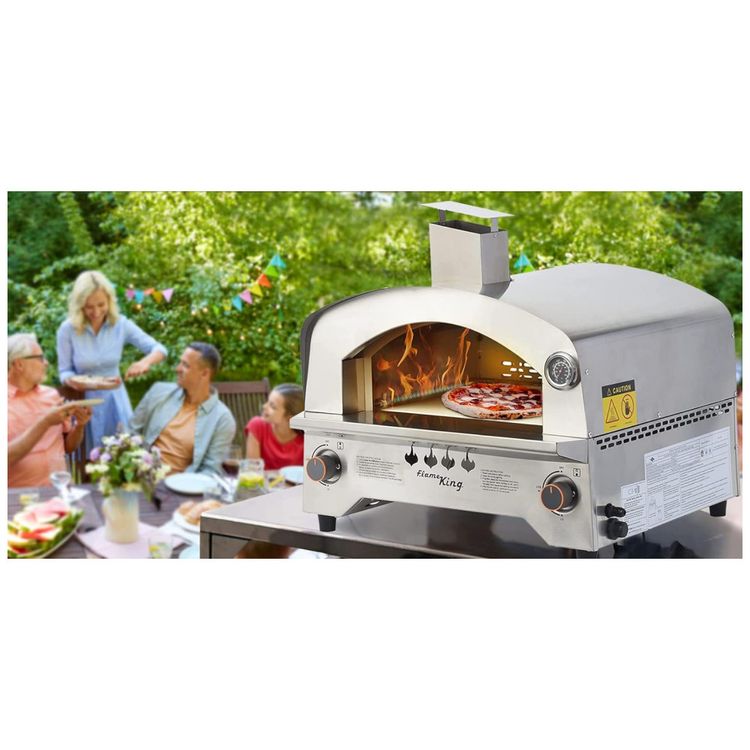Forno-de-Pizza-a-Gas-Portatil-Aco-Inoxidavel-Flame-King-foto-3