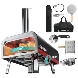 Forno-de-Pizza-a-Gas-Portatil-Aco-Inoxidavel-com-Termometro-foto-0