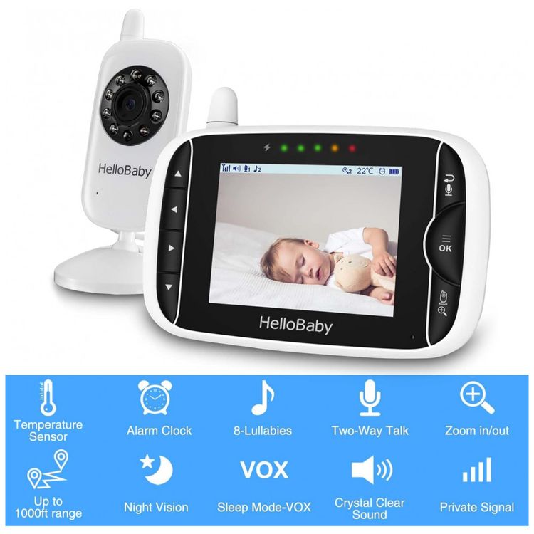 Baba-Eletronica-com-Camera-Audio-Monitor-IPS-Modo-Vox-foto-1